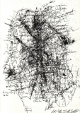 C. M. Barabbas, Skript 2, Mischtechnik auf Papier, 30,5x23 cm, 1987