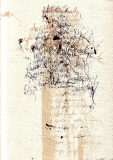 C. M. Barabbas, Skript 3, Mischtechnik auf Papier, 30,5x23 cm, 1987