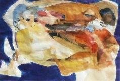 o.T., Aquarell, 35x50cm, 1964