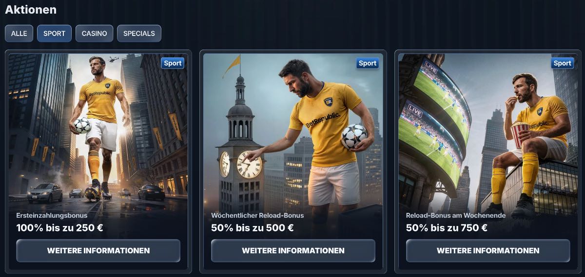 Betrepublic Bonus im Vergleich