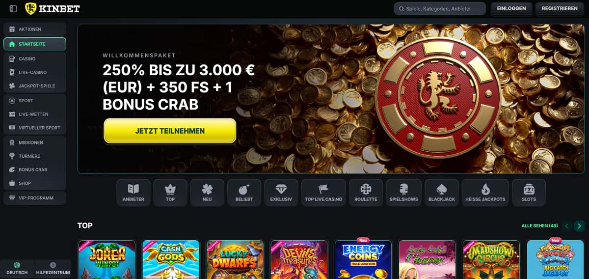 Wer bei Sportwetten Österreich nach Abwechslung sucht, wird bei Kinbet fündig. Neben den klassischen Sportevents punktet der Anbieter mit Live-Wetten auf exotische Spezialmärkte wie politische Wahlen oder internationale Awards, was für eine Extraportion Spannung sorgt.