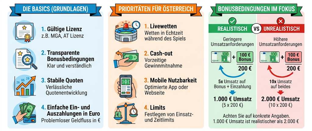 Welche Kriterien bei einem Überblick wirklich zählen